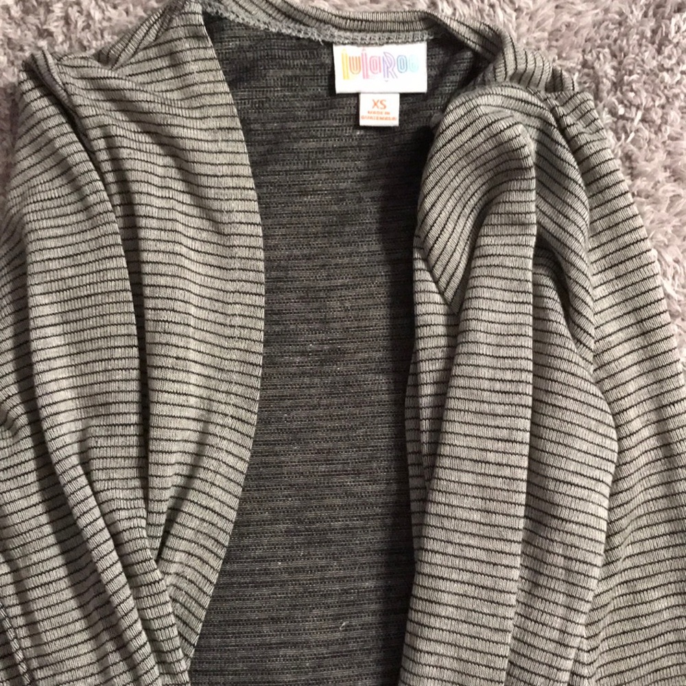 LuLaRoe STRIPED Sarah. Gray & Black. SIZE XS